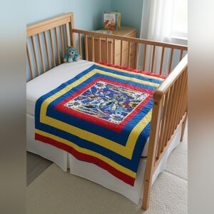 Vintage 80s Voltron Quilt/Blanket From Thames Valley Quilters Size 43x36"